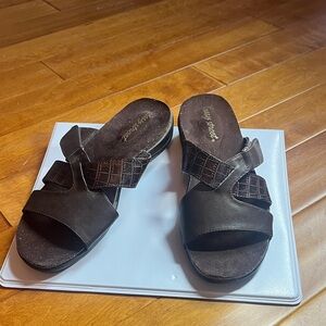 Easy Street Dark Brown Women's Sandals